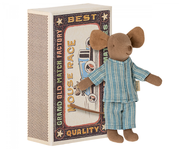 Big Brother Mouse In Box - Blue Stripe Outfit