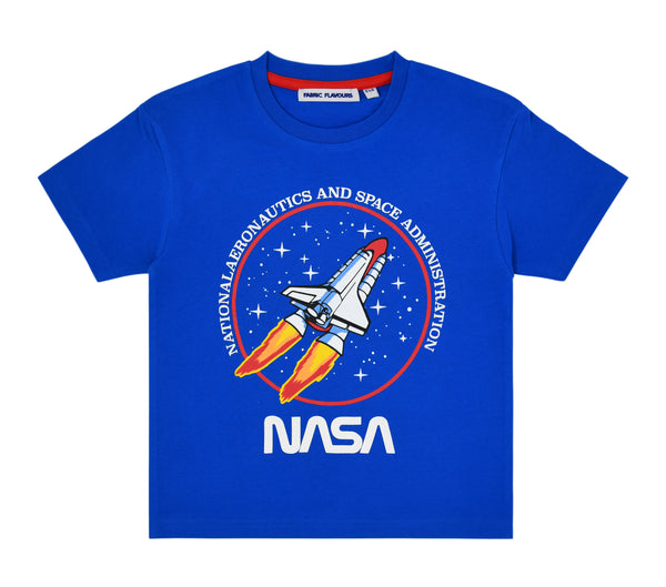 Nasa Rocket Print Oversized T-Shirt