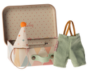 Clown Clothes in Small Suitcase, Little Brother