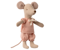 Little Sister Mouse in Box (Pink Check Outfit)