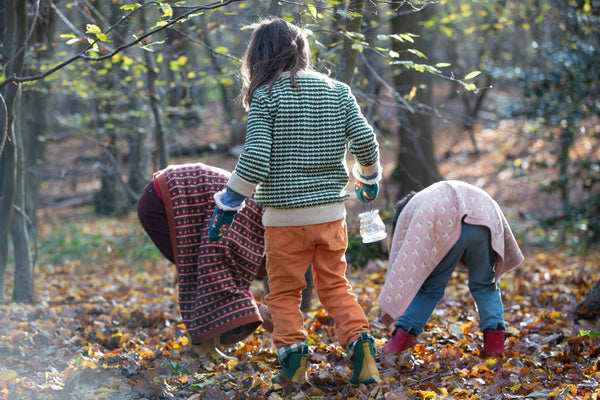 Olive Striped Snuggly Knitted Jumper