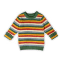 Rainbow Waffle Snuggly Knitted Jumper, Multi