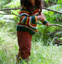 Rainbow Waffle Snuggly Knitted Jumper, Multi