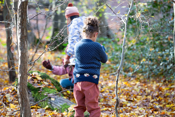 Navy Sheep Snuggly Knitted Jumper