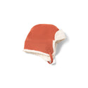 Ginger Sherpa Fleece Cosy Hat, Orange