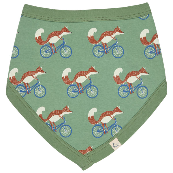 Reversible Bib - Cycling Fox, Green