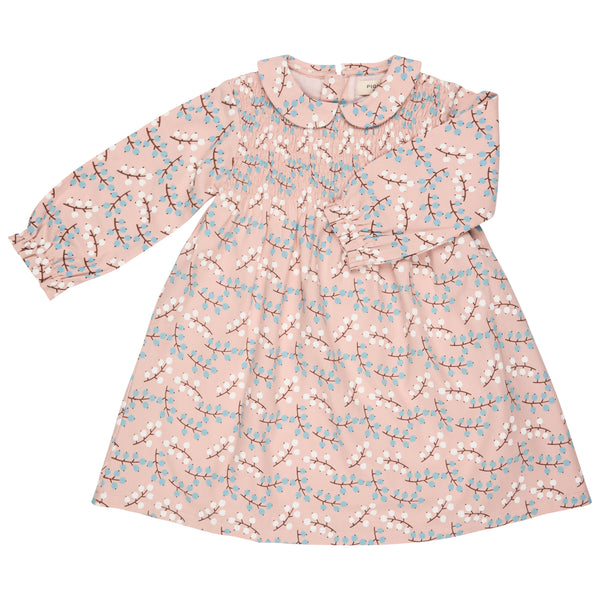 Smock Dress with Peter Pan Collar, Winter Berry