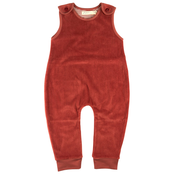 Velour Playsuit, Orange