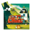 Fire Engine Silhouette Puzzle