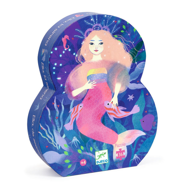 Ella the Mermaid Silhouette Puzzle