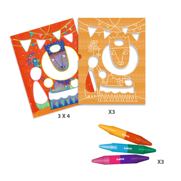 Tightrope Walker & Balls Colouring