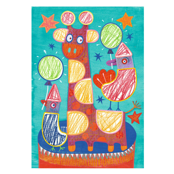 Tightrope Walker & Balls Colouring