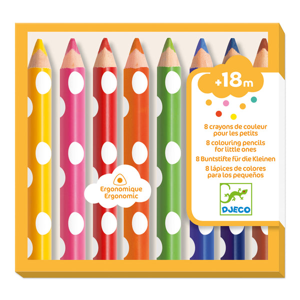 8 Colouring Pencils for Young Children