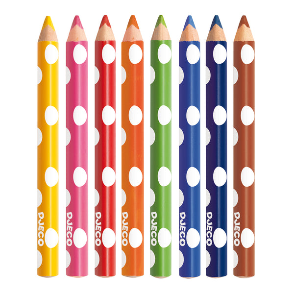 8 Colouring Pencils for Young Children
