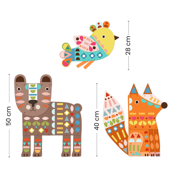 3 Giant Animals - Collage Set