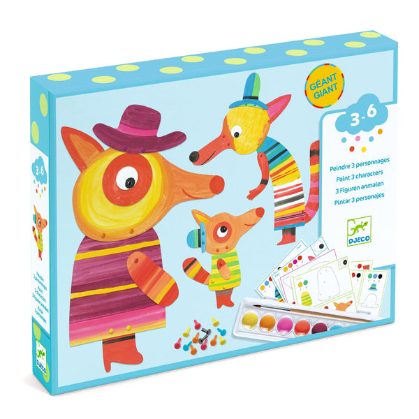 The Fox Family - Giant Painting Activity