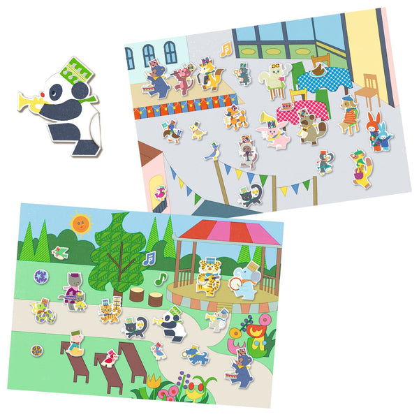 Fanfare - Reusable Sticker Scene Set