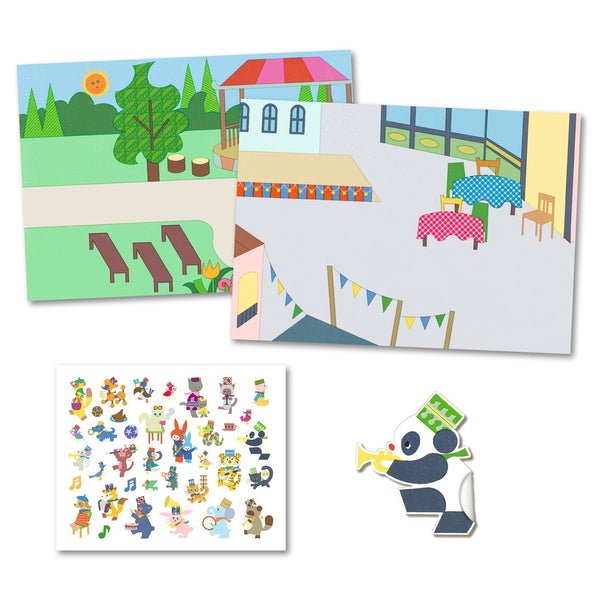 Fanfare - Reusable Sticker Scene Set