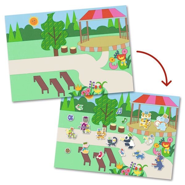 Fanfare - Reusable Sticker Scene Set