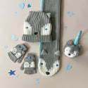 Husky Dog Knitted Gloves
