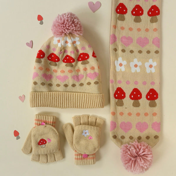 Alpine Fairisle Knitted Gloves