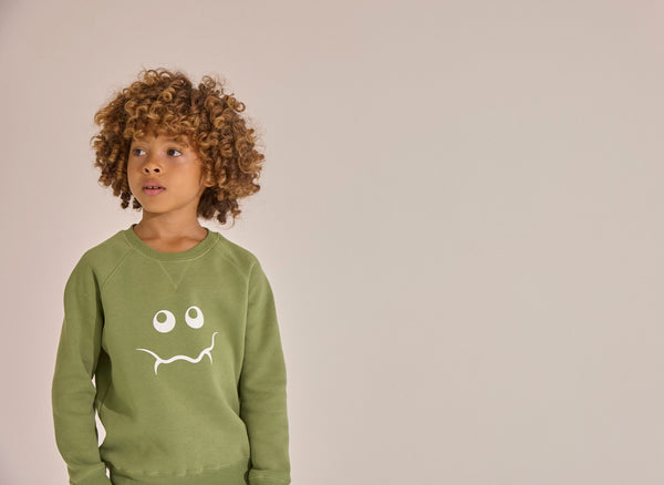 Olive Monster Sweatshirt