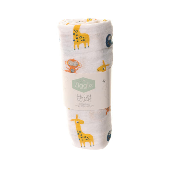 Savannah Animals Single Muslin