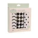 Black & White Muslin Squares 3pk
