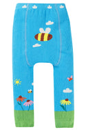 Little Knitted Leggings, Beluga Blue/Bee