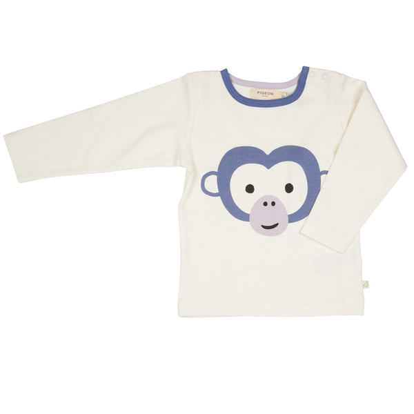 Long Sleeve T-Shirt, Monkey 5-6y