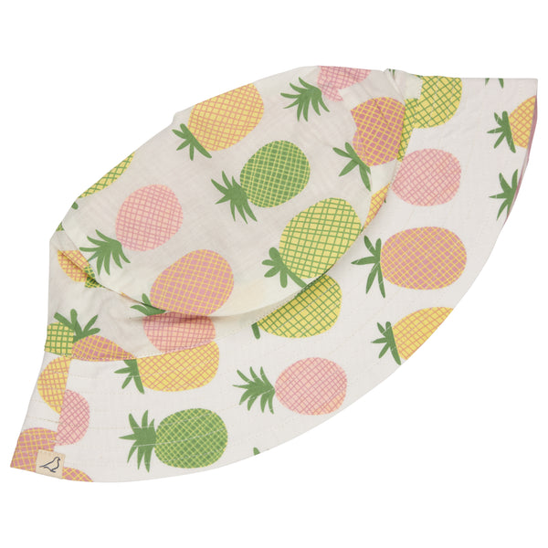 Reversible Sun Hat, Pineapples