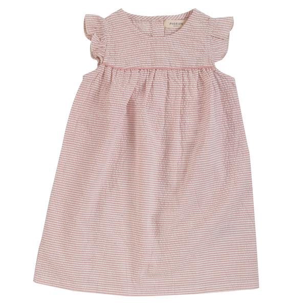 Shift Dress (Seersucker Stripe), Pink
