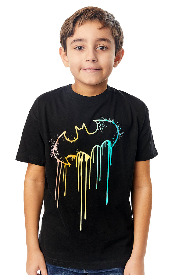 Batman Logo Drip Over Sized T-Shirt