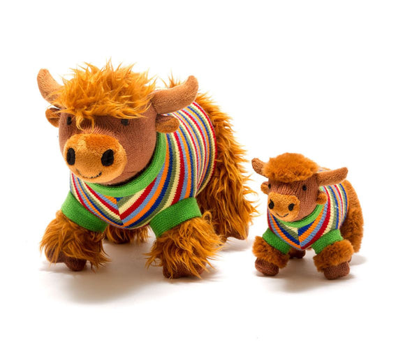Knitted Highland Cow Rattle