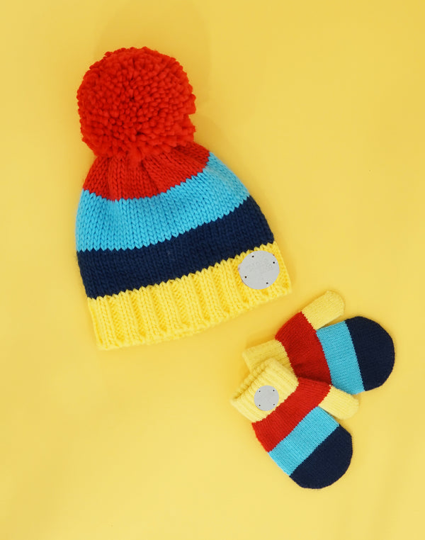 Bright Stripe Mittens 2-6 years