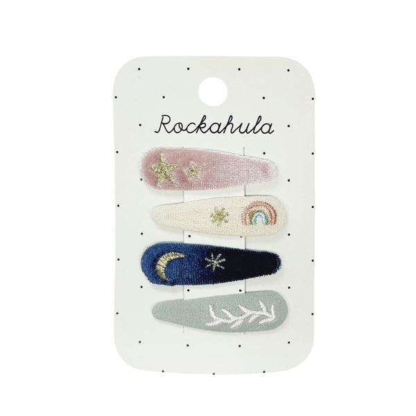 Starry Skies Embroidered Clip Set