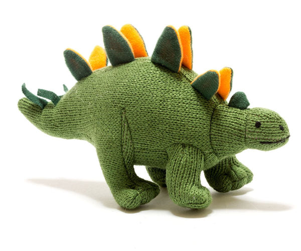 Mini Moss Green Stegosaurus Rattle