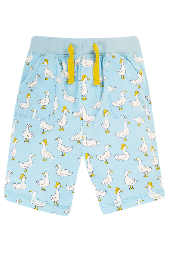 Aiden Printed Shorts, Splish Splash Ducks