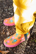 Puddle Buster Wellington Boots, Fun Flowers