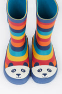 Puddle Buster Wellington Boots, Rainbow Panda