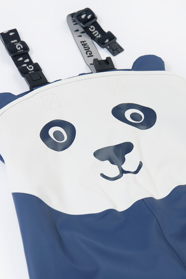 Character Puddle Buster Trousers, Navy Blue/Panda