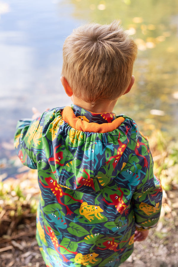 Puddle Buster Printed Coat, Be Hoppy!