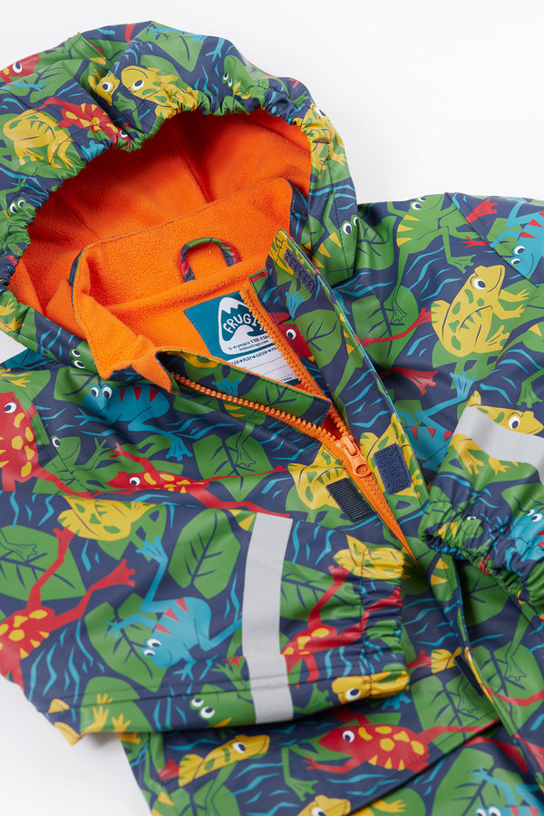 Puddle Buster Printed Coat, Be Hoppy!