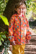 Puddle Buster Printed Coat, Fun Flowers