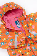 Puddle Buster Printed Coat, Fun Flowers