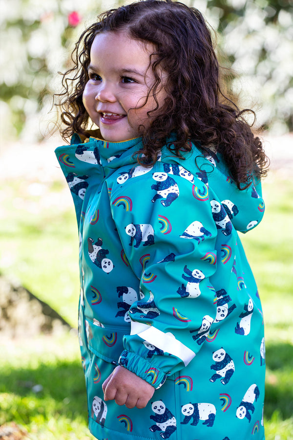 Puddle Buster Printed Coat, Panda Play