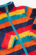 Zipped Ted Fleece Jacket, Autumn Stripe