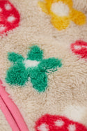 Zipped Ted Fleece Jacket, Mushroom Field