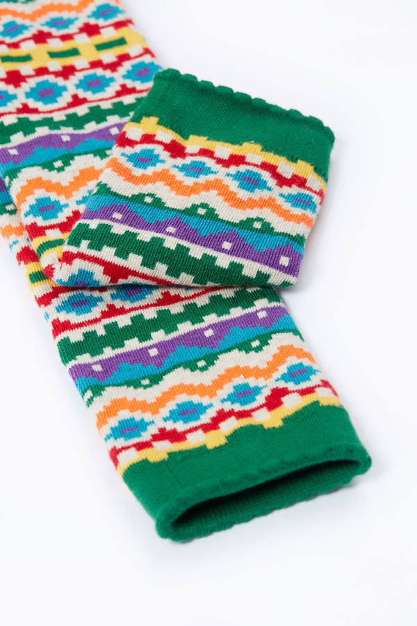 Little Knitted Leggings, Bear Fair Isle