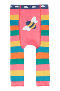 Little Knitted Leggings, Rainbow Bee